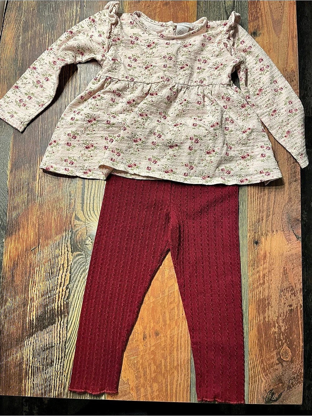 Laura Ashley Floral Matching Set Size 3T Like New